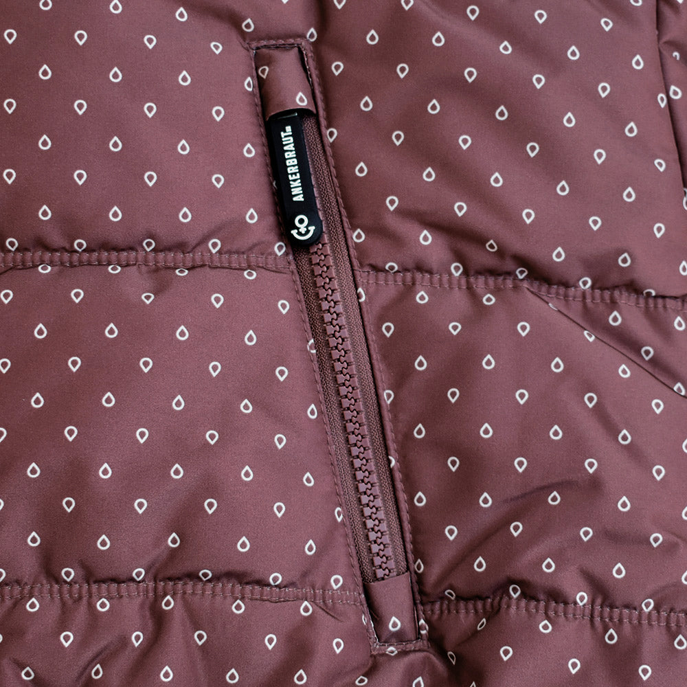 Ankerbraut ANKERBRAUT Weste "Hab´keinen Bock mehr, bin zaubern 2" Rose Brown Detail