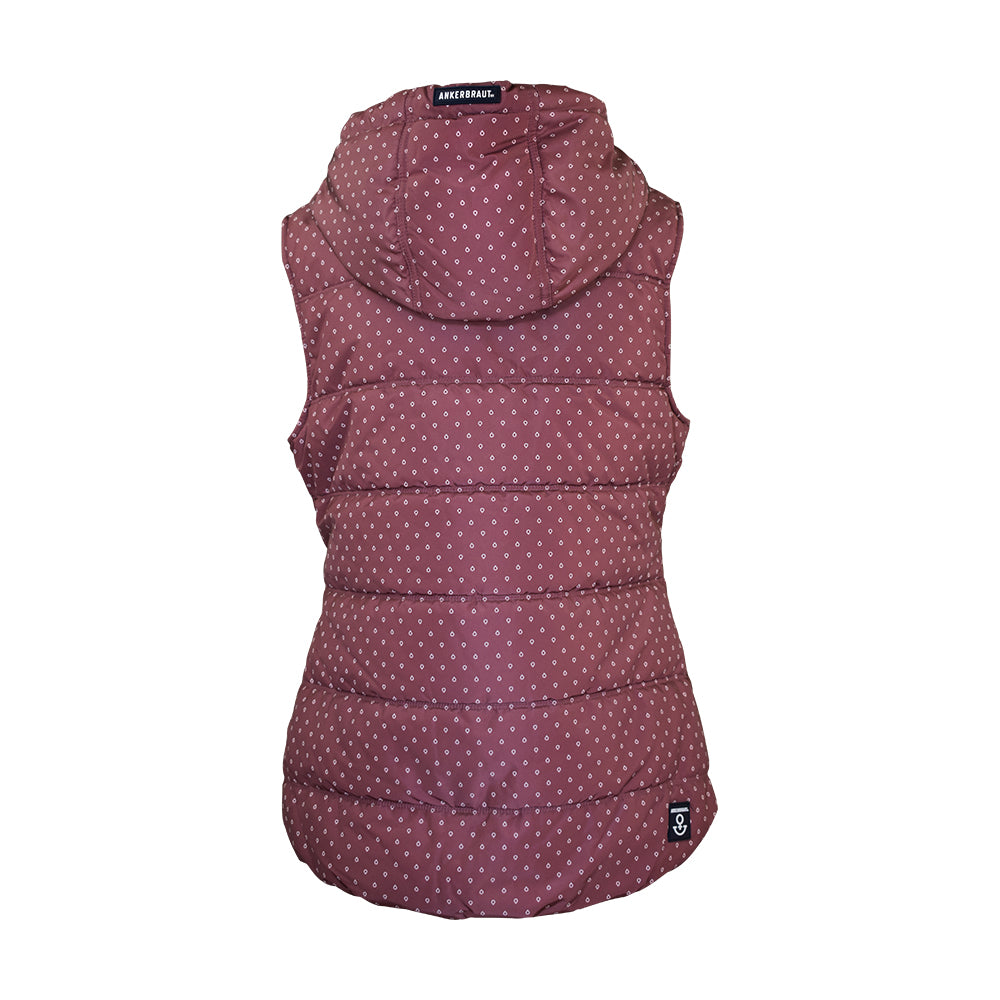 Ankerbraut ANKERBRAUT Weste "Hab´keinen Bock mehr, bin zaubern 2" Rose Brown Back