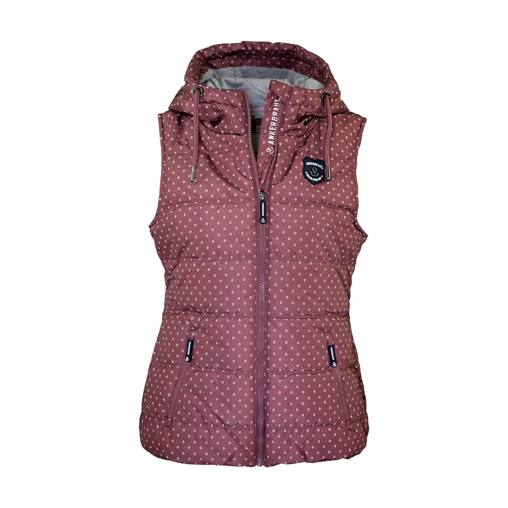 Ankerbraut ANKERBRAUT Weste "Hab´keinen Bock mehr, bin zaubern 2" Rose Brown Front