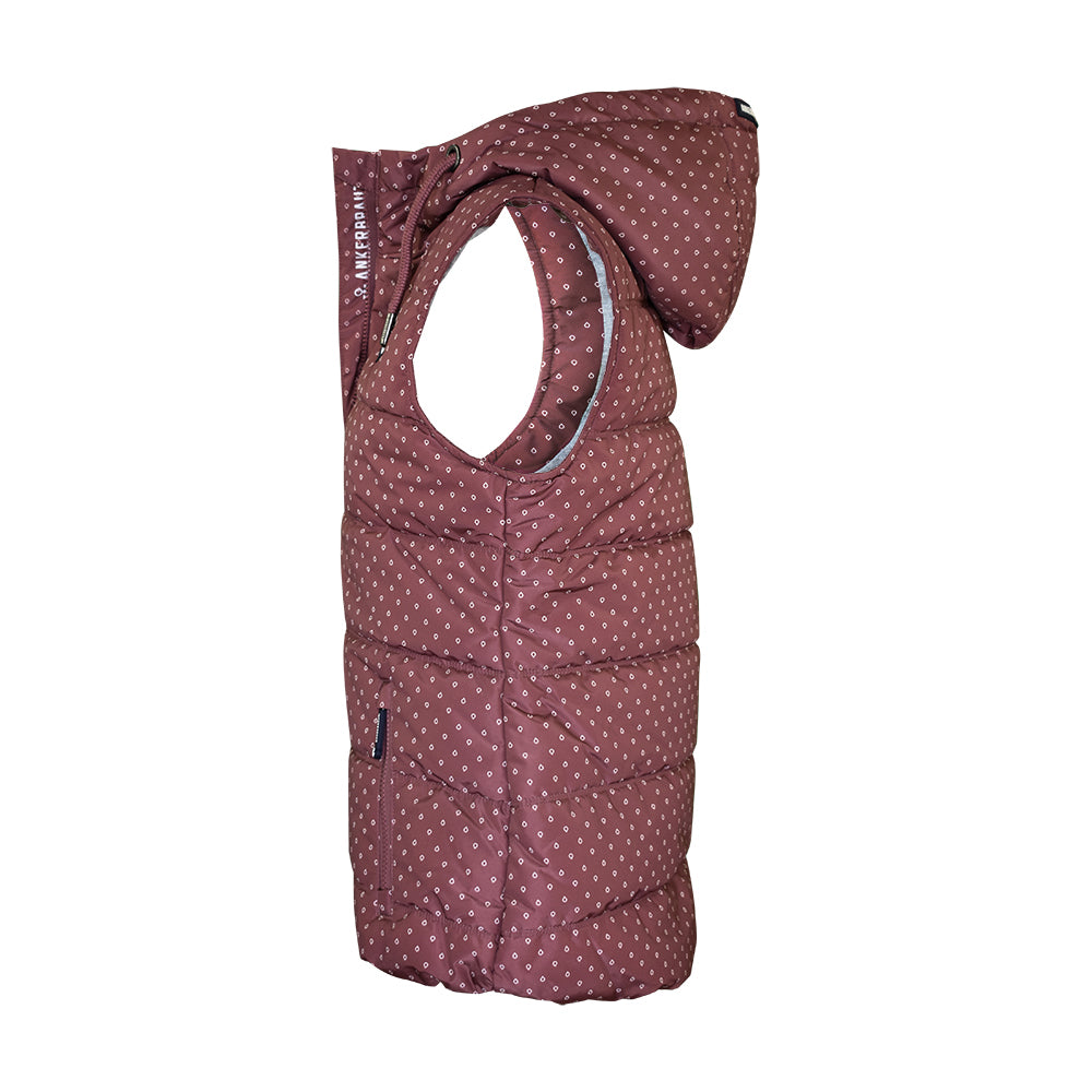 Ankerbraut ANKERBRAUT Weste "Hab´keinen Bock mehr, bin zaubern 2" Rose Brown Detail