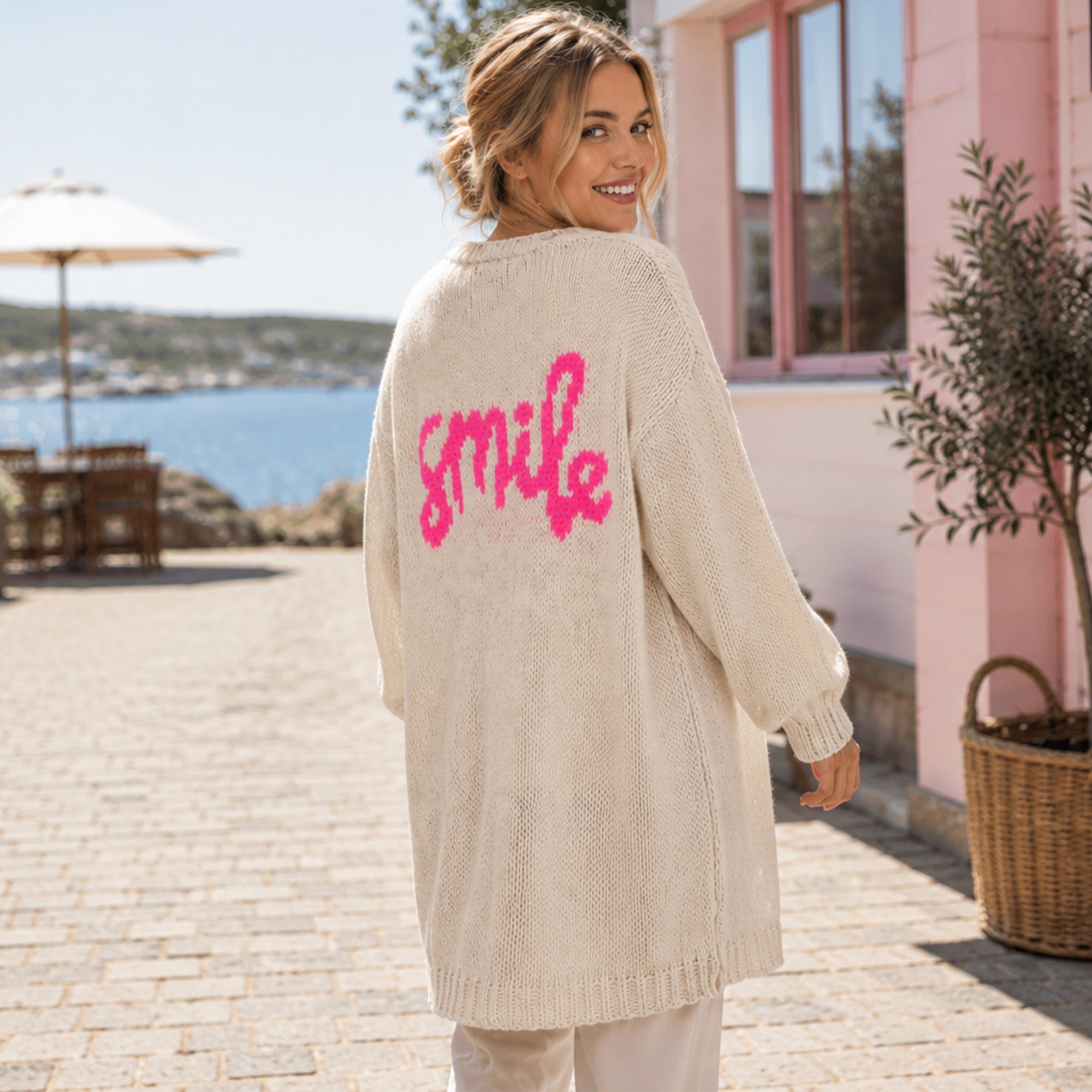 Beige-Neon-Pink