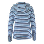 Blau gestreift