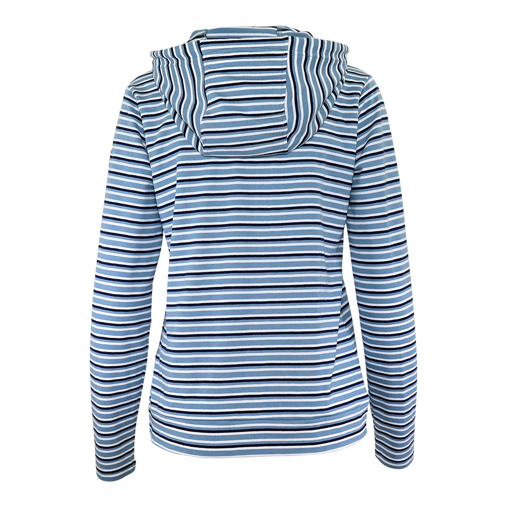 Blau gestreift