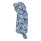 Blau gestreift