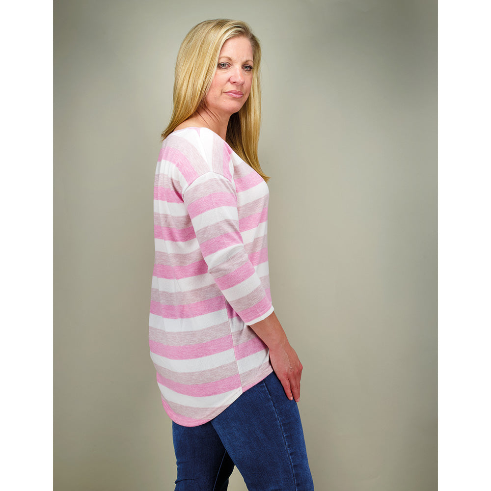 Rose Pink Stripe
