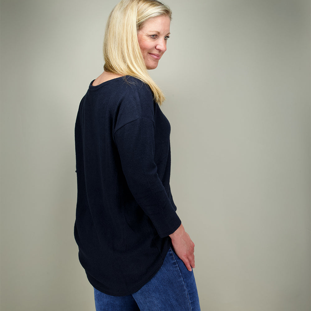 Navy Marl
