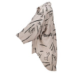 Küstenzauber Bluse Enja Taupe Seite links