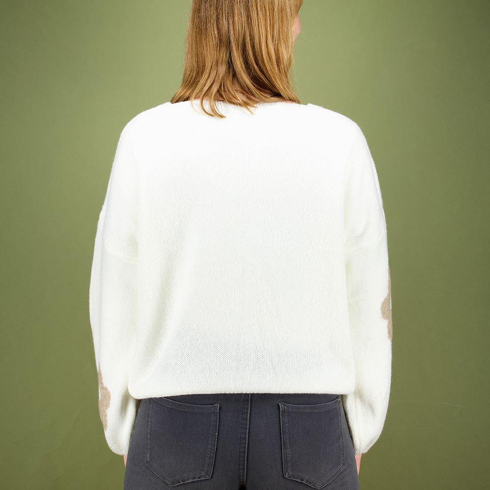 Küstenzauber Strickjacke Taraneh – Offwhite