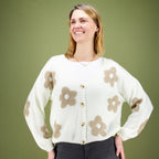 Küstenzauber Strickjacke Taraneh – Offwhite