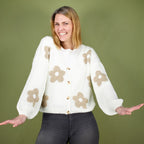 Küstenzauber Strickjacke Taraneh – Offwhite