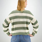 Küstenzauber Strick-Pullover Motzi – Khaki