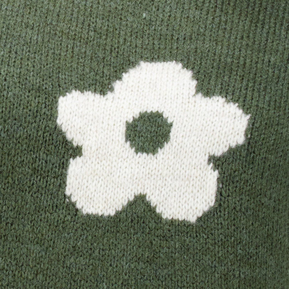 Khaki-Offwhite-Flower