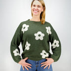 Khaki-Offwhite-Flower