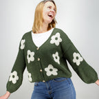 Küstenzauber Strickjacke Taraneh – Khaki