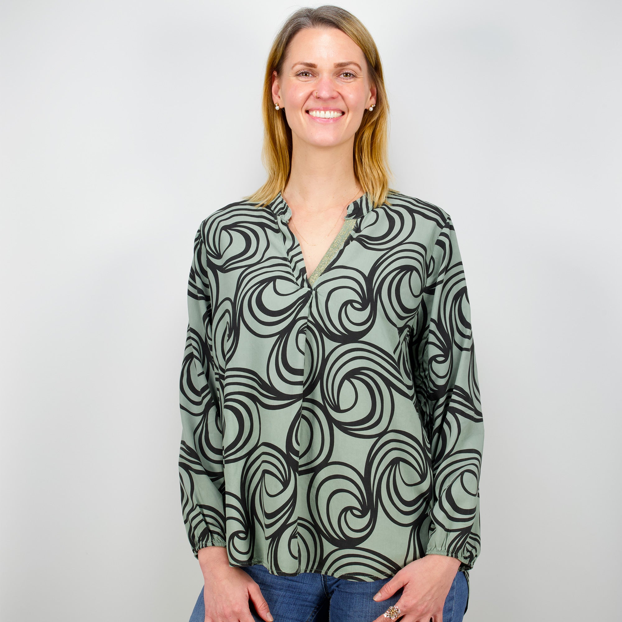 Küstenzauber Bluse KÜ-Yamila – Khaki