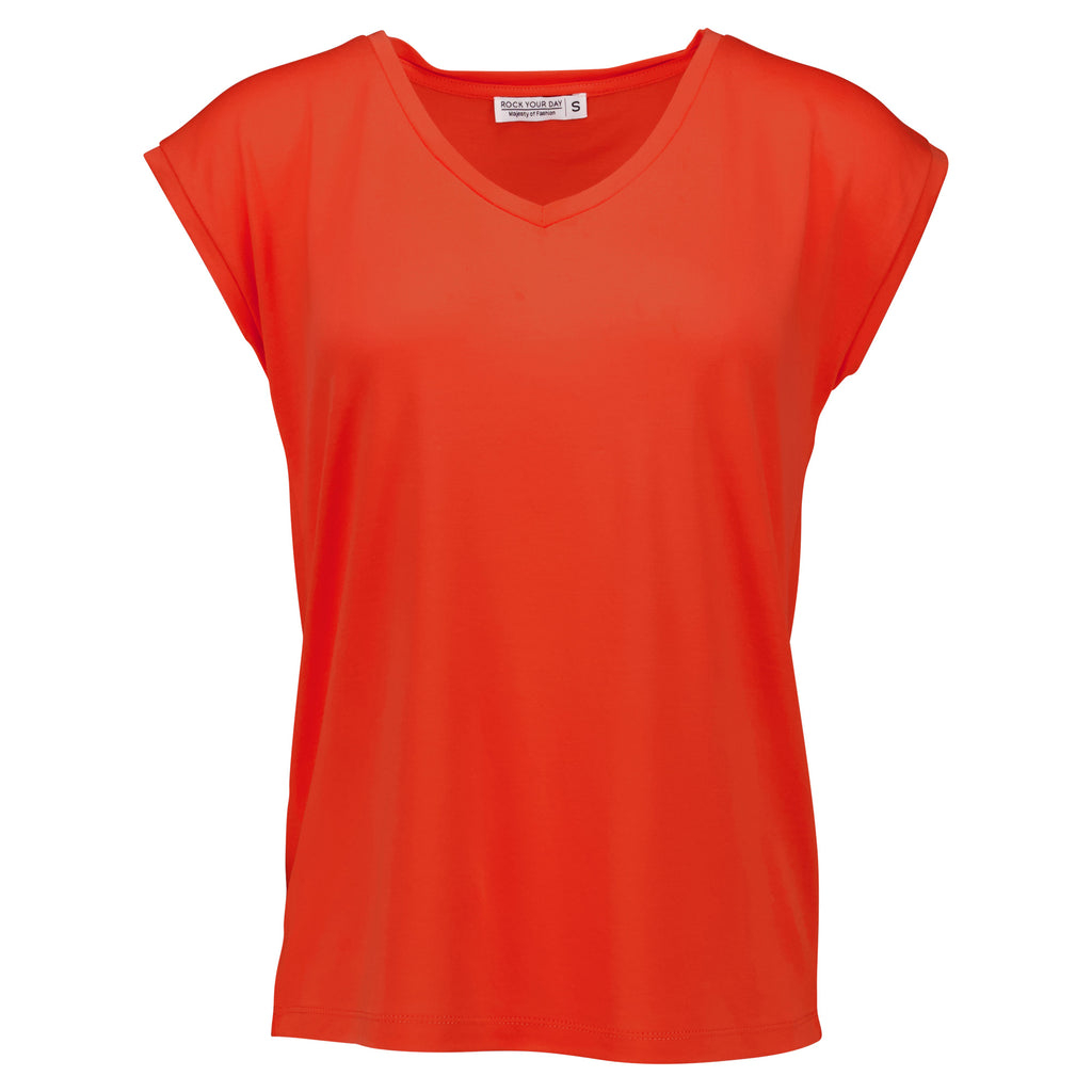 Rock Your Day T-Shirt RYD-Hailey 2 Scarlet Red Front