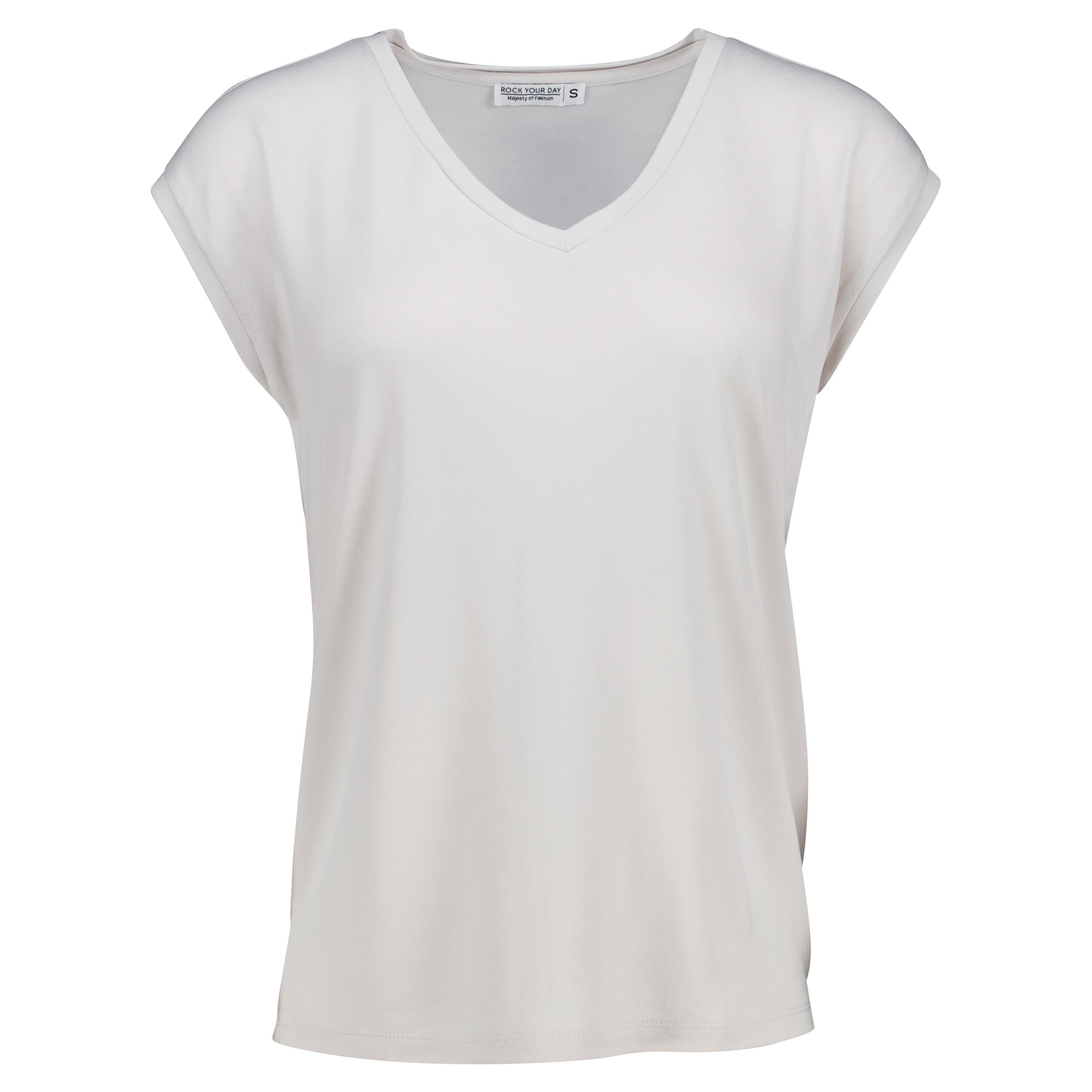 Rock Your Day T-Shirt RYD-Hailey 2 Greige Front