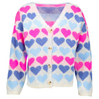 Rock Your Day Strickjacke "RYD-Rahel" Beige_Blue-Hearts
