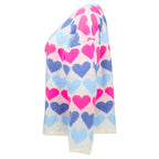 Rock Your Day Strickjacke "RYD-Rahel" Beige_Blue-Hearts
