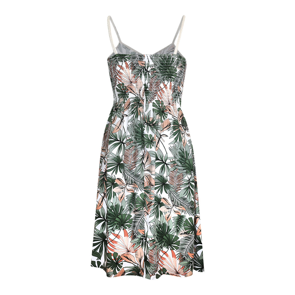 Rock Your Day Kleid "Kana" Offwhite Palm