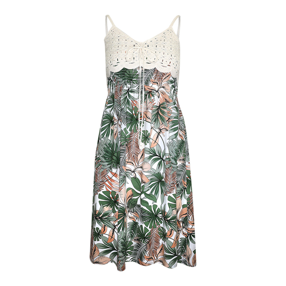 Rock Your Day Kleid "Kana" Offwhite Palm