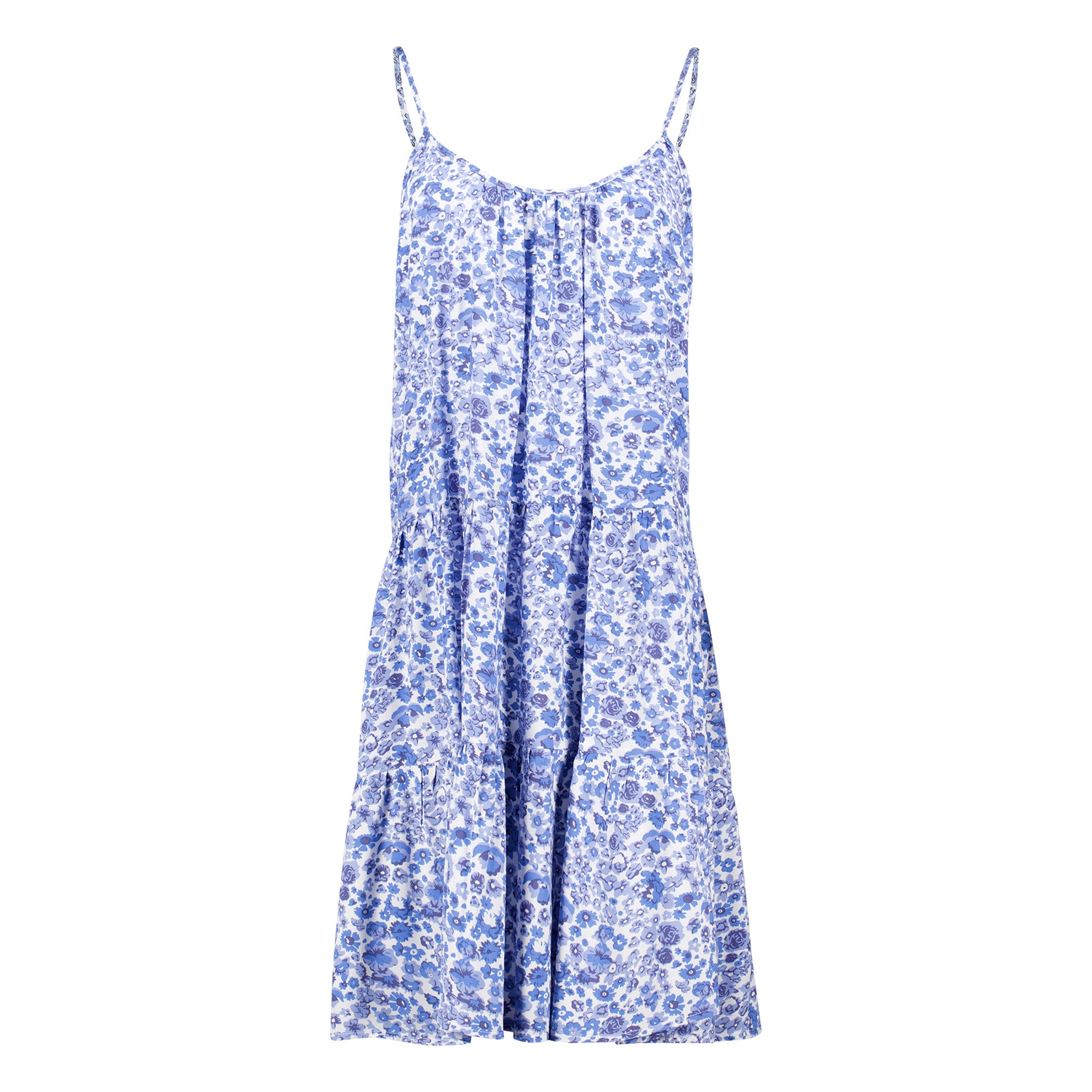 Rock Your Day Kleid "RYD-Albina" Offwhite Flower Blau