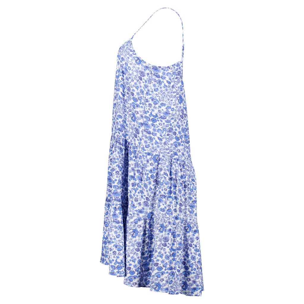 Rock Your Day Kleid "RYD-Albina" Offwhite Flower Blau