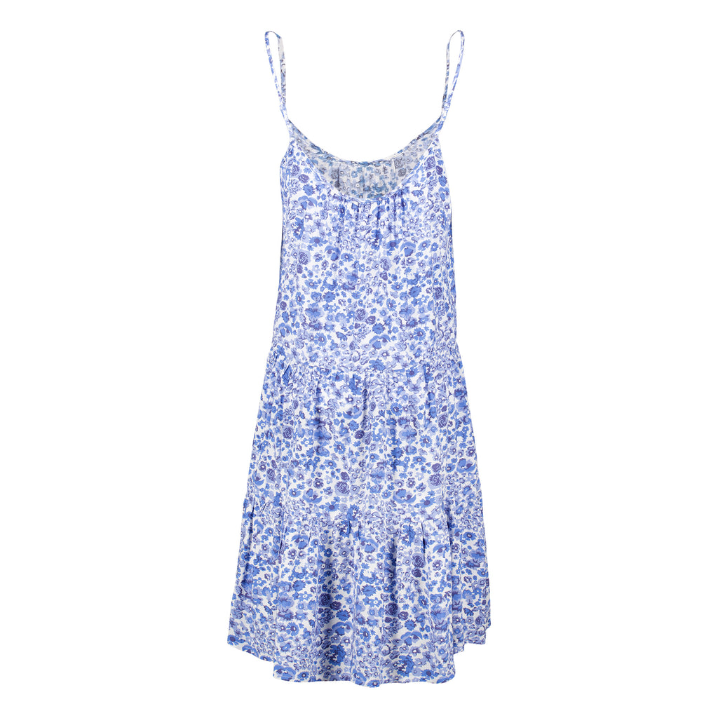 Rock Your Day Kleid "RYD-Albina" Offwhite Flower Blau