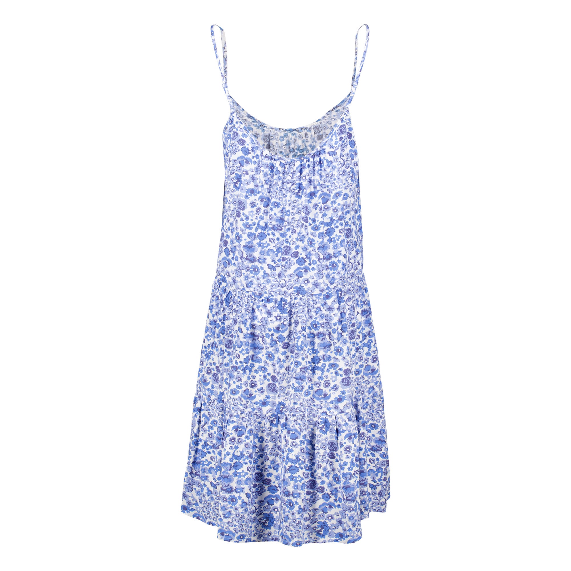 Rock Your Day Kleid "RYD-Albina" Offwhite Flower Blau