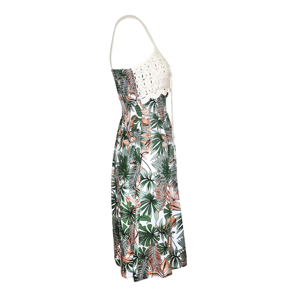 Rock Your Day Kleid "Kana" Offwhite Palm