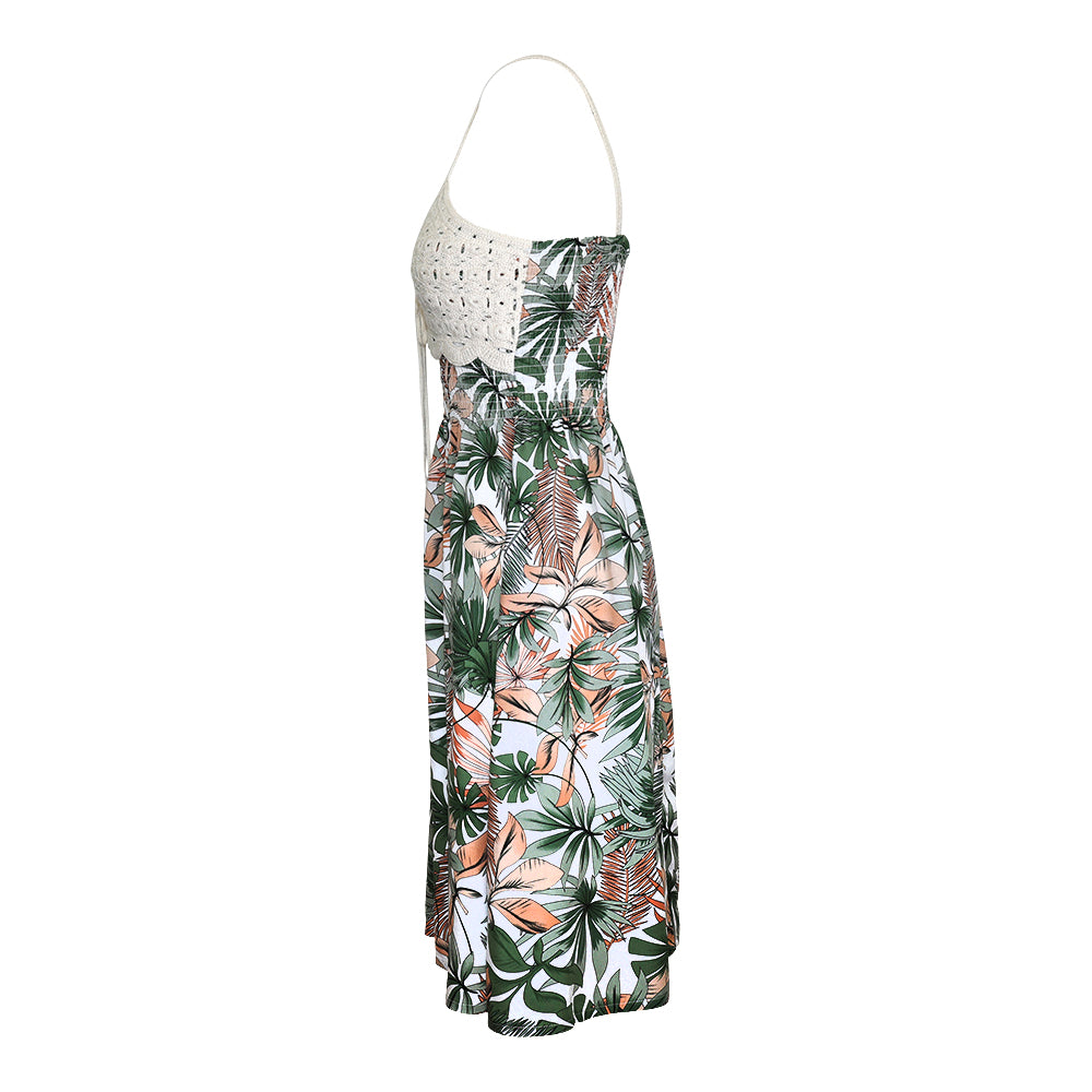 Rock Your Day Kleid "Kana" Offwhite Palm
